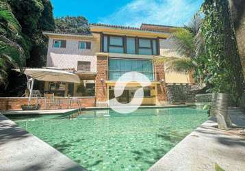 Casa com 4 dormitórios à venda, 540 m² por r$ 4.000.000,00 - são francisco - niterói/rj