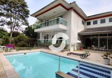 Casa com 4 dormitórios à venda, 582 m² por r$ 3.450.000,00 - itaipu - niterói/rj