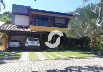 Casa com 4 dormitórios à venda, 360 m² por r$ 2.500.000,00 - itaipu - niterói/rj