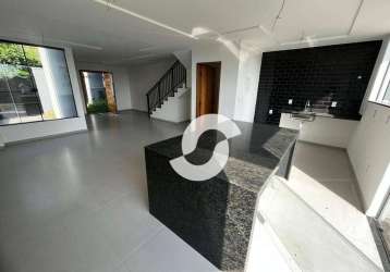 1ª locação - casa em condominio -com 3 dormitórios à venda, 170 m² por r$ 690.000 - engenho do mato - niterói/rj