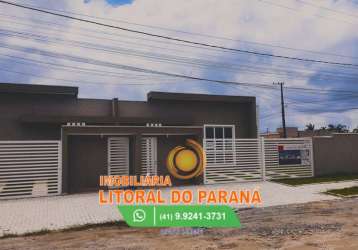 Casa padrão 3 quartos (sendo 1 suíte) com piscina em gaivotas-matinhos (financie)