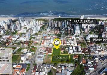 Terreno à venda, 3920 m² por r$ 12.800.000,00 - caiobá - matinhos/pr