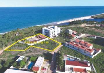 Terreno à venda, 2687 m² por r$ 1.350.000,00 - tambaba - pitimbú/pb