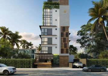 Flat com 1 dormitório à venda, 19 m² por r$ 350.000 - cabo branco - joão pessoa/pb