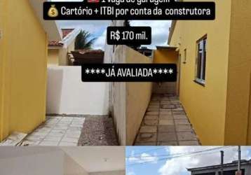 Casa com 2 dormitórios à venda por r$ 170.000,00 - bairro das indústrias - joão pessoa/pb