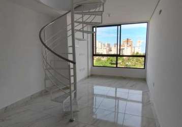 Apartamento duplex com 1 dormitório à venda, 24 m² por r$ 480.000 - intermares - cabedelo/pb