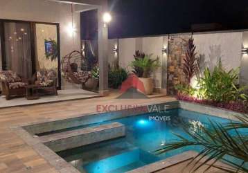 Casa com 3 dormitórios à venda, 282 m² por r$ 1.820.000,00 - condomínio terras do vale - caçapava/sp