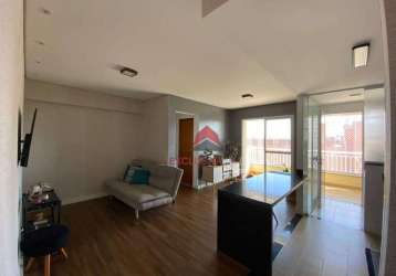 Apartamento com dois dormitorios e varanda gourmet no parque industrial