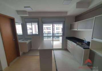 Apartamento com 1 dormitório, 40 m² - venda por r$ 730.000,00 ou aluguel por r$ 3.017,00/mês - jardim aquarius - são josé dos campos/sp