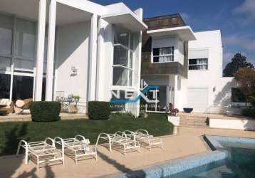 Casa com 5 dormitórios à venda, 964 m² por r$ 8.500.000,00 - residencial morada dos lagos - barueri/sp