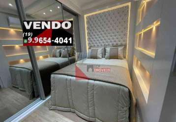 Apartamento a venda de alto padrão, com três suítes, mobiliado no condomínio residencial garnet, residencial nardini, americana/sp - r$ 1.700.000,00