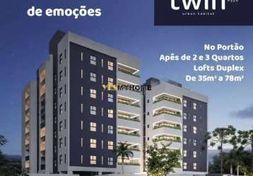 Apartamento com 2 dormitórios à venda, 55 m² por r$ 553.000,00 - portão - curiti