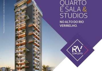 Lançamento quarto e sala e studios  rv- conceito -rio vermelho