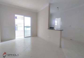 Apartamento com 2 dormitórios à venda, 73 m² por r$ 410.000,00 - vila caiçara - praia grande/sp