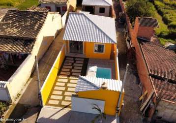 Casa de praia/nova para venda em cabo frio, nova califórnia (tamoios), 2 dormitórios, 2 banheiros, 2 vagas