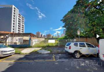 Terreno comercial à venda na rua prefeito passos, 292, vila itapura, campinas por r$ 1.040.000