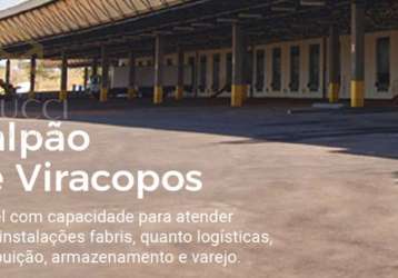 Barracão / galpão / depósito para alugar na rodovia santos dumont, 001, jardim do lago, campinas, 38643 m2 por r$ 715.000