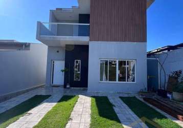 Casa em condomínio fechado com 3 quartos à venda na rua 1, 001, jardim itapoan, monte mor, 180 m2 por r$ 855.000