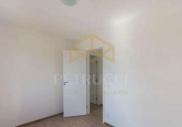 Apartamento com 2 quartos à venda na rua vânia aparecida dias, 299, jardim do lago continuação, campinas, 51 m2 por r$ 250.000