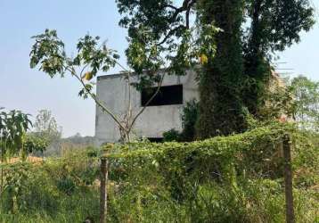 Chácara à venda em londrina. na estrada da cegonha, proximidade do distrito espirito santo, com área de 5.000m2 e casa com 240m2 em fase de acabamento