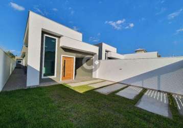 Casa para venda em maricá, jardim atlântico oeste (itaipuaçu), 3 dormitórios, 1 suíte, 2 banheiros, 1 vaga