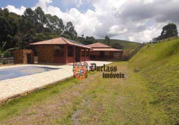 Chácara com 3 dormitórios à venda, 8000 m² por r$ 850.000,00 - zona rural toledo - toledo/mg