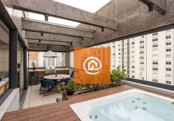 Cobertura com 2 suites à venda por r$ 3.490.000 - moema - são paulo/sp