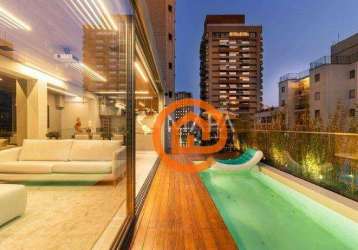 Cobertura com 2 suites à venda, 250 m² por r$ 9.800.000 - itaim bibi - são paulo/sp