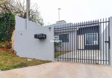 Casa com 3 dormitórios à venda - iguaçu - fazenda rio grande pr