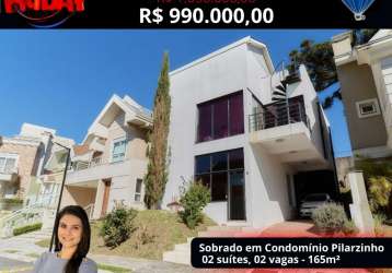 Sobrado a venda no condominio paysage du parc - pilarzinho