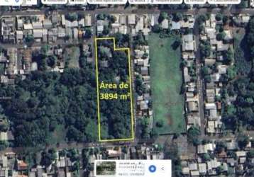 Terreno com 3895 m²,  bem localizado, no bairro de porto meira em foz do iguaçu pr