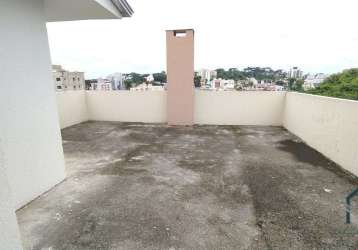 (permuta ou financiamento) cobertura duplex a venda, com terraço amplo 02 quartos, no tingui/bacacheri em curitiba pr