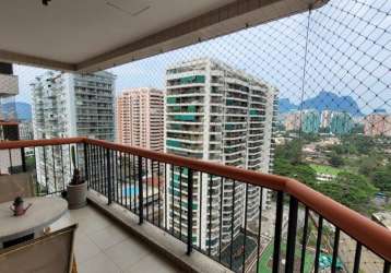 Apartamento 2 quartos para vender na barra da tijuca localizado no parque das rosas próximo ao metro