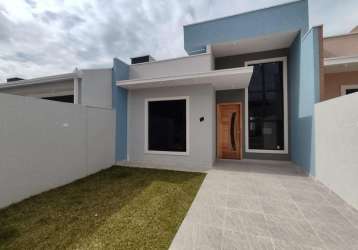 Casa para venda em fazenda rio grande, gralha azul, 3 dormitórios, 1 banheiro, 1 vaga