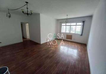 Apartamento com 2 dormitórios para alugar, 118 m² por r$ 3.360,00/mês - ponta da praia - santos/sp