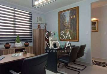 Sala, 60 m² - venda por r$ 375.000,00 ou aluguel por r$ 4.000,00/mês - aparecida - santos/sp