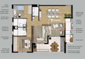 Apartamento com 3 dormitórios à venda, 94 m² por r$ 677.100,00 - vila augusta - guarulhos/sp