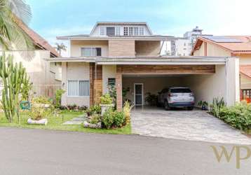 Casa em condomínio fechado com 4 quartos à venda na rua oscar a schneider, 205, atiradores, joinville por r$ 1.790.000