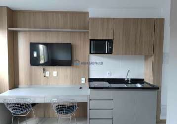 Studio pinheiros com 25m² - mobiliado - locação.