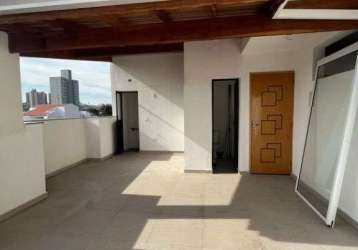 Cobertura com 2 dormitórios à venda, 89 m² por r$ 480.000,00 - jardim ocara - santo andré/sp