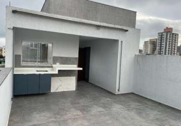 Cobertura, 98 m² - venda por r$ 450.000,00 ou aluguel por r$ 2.650,00/mês - vila guarani - mauá/sp