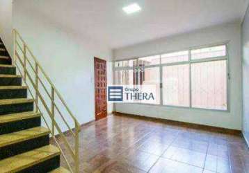 Sobrado, 128 m² - venda por r$ 700.000,00 ou aluguel por r$ 3.747,31/mês - vila alzira - santo andré/sp