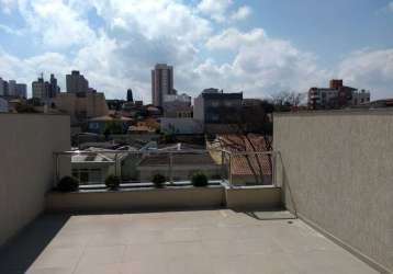 Cobertura com 2 dormitórios à venda, 110 m² por r$ 550.000,00 - jardim bela vista - santo andré/sp