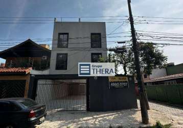 Cobertura com 1 dormitório para alugar, 69 m² por r$ 2.503/mês - vila homero thon - santo andré/sp