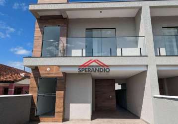 Sobrado com 3 dormitórios à venda, 123 m² por r$ 620.000,00 - cambijú - itapoá/sc