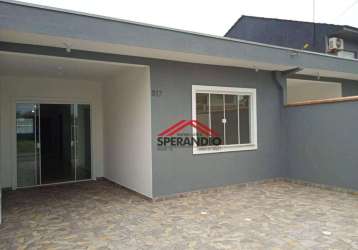 Casa com 3 dormitórios à venda, 88 m² por r$ 385.000,00 - paese - itapoá/sc