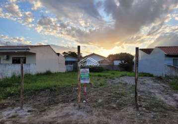 Terreno para alugar, 450 m² por r$ 500,00/mês - jardim pérola do atlântico - itapoá/sc