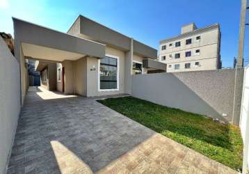 Casa nova com espaço de terreno a venda no bairro cruzeiro em são jose dos pinhais