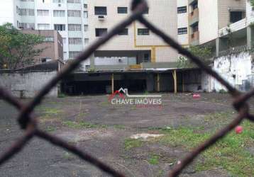 Terreno à venda, 651 m² por r$ 8.470.000,00 - embaré - santos/sp