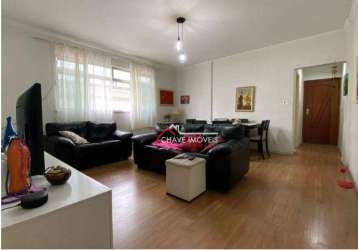 Apartamento com 3 dormitórios à venda, 136 m² por r$ 600.000,00 - josé menino - santos/sp